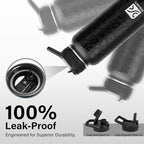 Insulated Water Bottle | Thickened Stainless Steel Vacuum Metal | Portable Sports Water Jug for Gym and Hiking with Straw, Carrier Bag, Handle Strap | BPA-Free 32 oz