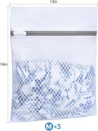 BAGAIL Laundry Bags Mesh Wash Bag for Intimates Lingerie and Delicates,3Pcs(Honeycomb,3M)