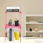 Locker Organizer Shelf Stackable Extra Locker Shelf for School Locker Organizer Storage Cabinet Accessories Suitable for School, Office, and Home use (1, Pink)