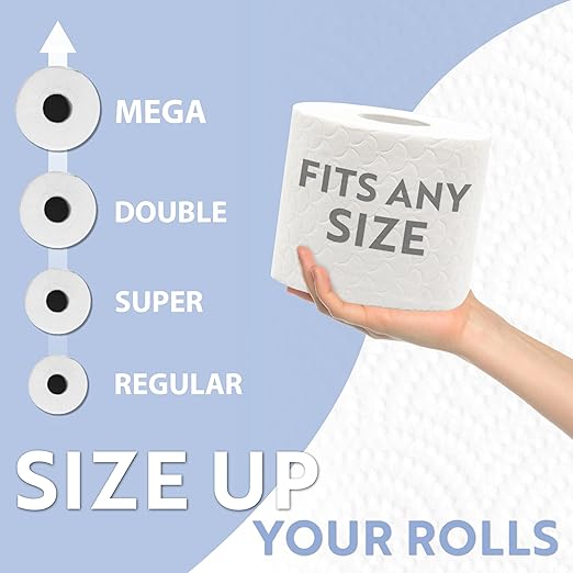 BROOKSTONE Toilet Paper Holder Stand Reserve - Free Standing Toilet Paper Stand with Storage that Holds Mega Rolls, Standing Bathroom Tissue Organizer, Bathroom Decor - Modern Storage Holder, Nickel