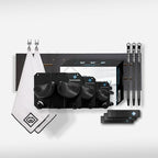 Gravity Grabber The OG Ski & Snowboard Wall Mount Bundle, 3-Pack with Mounting Board, Straps & Bump Bars, Damage-Free Non-Slip Storage Rack, Garage Organization, Winter Gear Organizer, Black Graphite