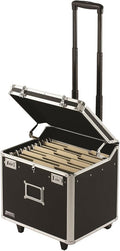 Vaultz Locking Mobile Business Case, Letter Size, 11 x 14.75 x 13.75 Inches, Black (VZ00348)