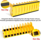 Cenfoge Plier Organizer, Plier Rack, Plier Holder and Cutter Organizer with Non-Slip Rubber Base, PlierOrganizer for Tool Box Drawer, 40 Slots, Tool Storage, Plier Rack (4 PC-Yellow)