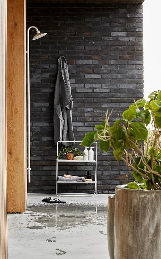 Zone Denmark Metal Adjustable Storage Shelving Unit | Maximize Space and Style | Ideal for Bedroom, Kitchen, and Bathroom | Organize with Elegance and Versatile Storage Solution- Small (White)