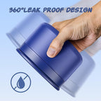 12oz Soup Thermo for Hot Food Kids Vacuum Insulated Food Jar Twist-Free Soup Thermo for Hot Food Kids Leakproof Stainless Steel Wide Mouth Lunch Container Blue