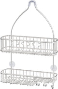 Simple Houseware Stainless Steel Bathroom Hanging Shower Head Caddy Organizer (26 x 16 x 5.5 inches)