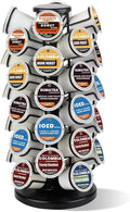 K Cup Holders,K Cup Holder, K Cups Holder,K Cup Carousel, Coffee Pods Holder Storage Organizer Stand,No Assembly Required,Black (Capacity of 40 Pods, Black)