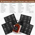 Coffee Syrup Dispenser for Coffee Bar, 16.9oz 500ml Glass Syrup Dispenser w Black Coffee Scoop, Coffee Syrup Pump Dispenser w 36 Labels and Bamboo Tray, Coffee Syrup Bottles with Black Pump, 3PCS