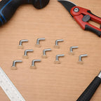 Zonon 100 Pcs M7 x 40mm Universal Pallet Rack Drop Pins, L Shaped Flat Head Safety Bolts, Heavy Duty Carbon Steel Shelf Pins for Warehouse, Storage and Shelving Systems