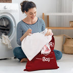 2 Pcs Large Travel Laundry Bags - Waterproof Wet Dry Bags for Gym Clothes, Swimming, Yoga (Wine+Navy)