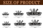 Personalized Kitchen Wall Decor，Custom Kitchen Hooks for Utensils, Personalized Kitchen Utensil Rack, Custom Metal Kitchen Hooks for Mothers Day Gifts, Grandmother's gift.