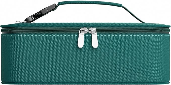 Small Lunch Box Insulated Lunch Bag for Women Men, Bento Kids Lunch Box, Compact Portable Thermal Meal Cooler Bags with Buckle Handle for Work & School, Malachite Green 5L