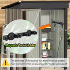 Strong Magnetic Mop Broom Holder, Heavy Duty Magnetic Mop Hanger for Refrigerators, Magnet Wall Mount Broom Holder for Cleaning Tools, Anti-slip Storage Rack for Home Kitchen Workshop Laundry Garage