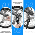 SDTC Tech Kids Bike Kickstand for 16 Inch Wheel Kid's Bicycle Rear Mount Single Side Support Stand Universal 16" Wheel Kick Stand Premium Steel Bikes Support Racks with Non Slip Pad