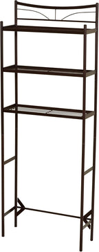 Zenna Home No Tools SlideFit Over the Toilet Bathroom Spacesaver, Bronze