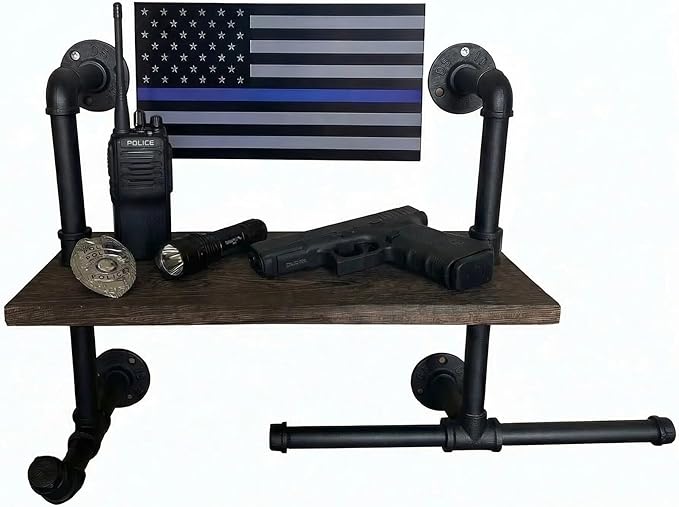 Heavy Duty Tactical Gear Rack Wall Mount Police Vest Hanger Plate Carrier Stand Storage Rack Display Stand for Police, Motorcycle, Cycling for Helmet, Belt, Football Suit (1)