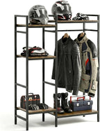 TONGMO Motorcycle Gear Rack, Heavy Duty Helmet Stand, Large Motorcycle Gear Storage Rack for Helmet, Jacket, Boots & Riding Accessories