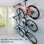 Eapele Bike Pedal Hanger Bicycle Wall Mount Horizontal Hanger, Heavy-duty 10GA Steel Plates Made, Support to 150lb, Compatible with Platform Pedal, Clipless Pedal, and Hybrid Pedal（3pcs）