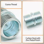 Luomorgo 4 Pcs 1"/25.4mm Wire Shelf Connectors, Metal Rack Connector Pole Connector for Storage Shelf Wire Shelving Unit Replacement Parts