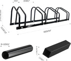 XINYI Bike Rack Floor, Bike Stand Garage, Indoor/Outdoor Bike Rack Garage,22-28" Wheel Stand, Max. Tire Width 2.1", Front/back Bike Stand For Mountain, Road and Kids Bikes for 4 Bikes