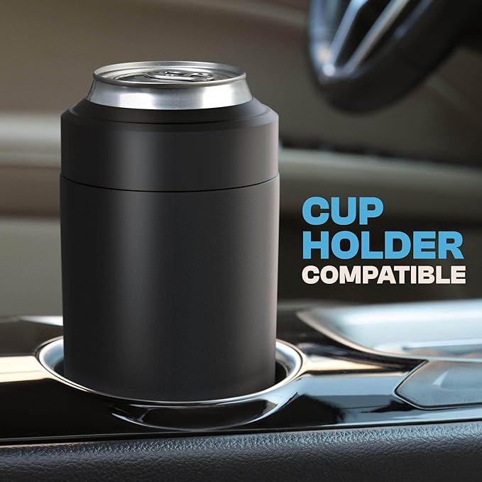 Frost Buddy Universal Can Cooler - Fits all - Stainless Steel Can Cooler for 12 oz & 16 oz Regular or Slim Cans & Bottles - Stainless Steel (Nebula Glitter)