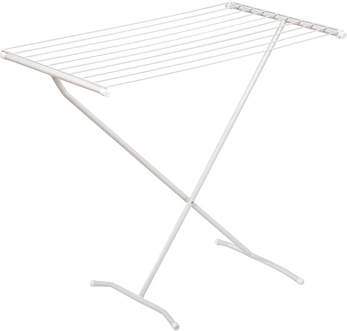 Honey-Can-Do Collapsible Clothes Drying Rack – Sturdy Metal X-Frame, Space-Saving Towel & Laundry Rack for Indoor/Outdoor Use, Foldable Design for Laundry Organization