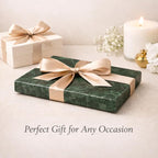 Natural Green Marble Tray for Bathroom | Kitchen | Vanity | Desktop, Stone Organizer for Coffee Table, Dresser, Nightstand, Candles, Soap, Towel, Plant, Jewelry (10" x 6"), Rectangular