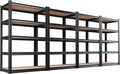 Set of 4 71"H Garage Shelving-2050LBS 5 Tier Storage Shelves,Adjustable Heavy Duty Metal Shelving Unit and Storage Large Rack,Utility Steel Shelf For Shop Warehouse Industrial Pantry 71"x35"x16"