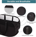 Collapsible Laundry Baskets, Tear Proof Pop Up Laundry Hamper with Dual Handles, Durable Foldable Laundry Basket, Easy to Carry Laundry Hamper for Home, Laundry Room, Bedroom, Dorm, Travel Black