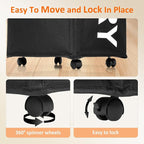 Laundry Basket with Wheels, 90L Rolling Laundry Hamper with Wheels, Large Clothes Hamper on Wheel with Removable Mesh Bag for Bedroom, Dorm Room Essentials, Black