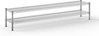 14" Deep x 72" Wide x 14" Height Wire Shelving Kit | 2-Tier | NSF Commercial Storage Rack Unit