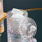 Colorful Glass Jar With Lid,Neon Candy Cookie Container,Jewelry Box,Decorative Jar(Large-Dazzling Colors)