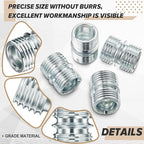 Shimeyao 8 Pcs Coarse Thread Connector for Diameter Wire Shelving Poles, Shelving Connectors Parts Accessories for Shelf Unit, Extending Rack(19.1mm/0.75 Inch)