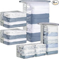 TAILI 6 Pack Vacuum Storage Bags, Cube Space Saver Bags Combo (3 Jumbo +3 Medium), Vacuum Seal Bags for Bedding, Clothing, Comforters, Blankets, Closet Oragnizer and Storage