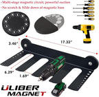 ULIBERMAGNET Power Tool Organizer, Utility Storage Rack Shelf with Screwdriver Holder,Wall Mount Heavy Duty Cordless Drill Holder,Removable Tool Rack Suitable for Garage, Workshop and Warehouse