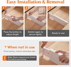 Lifewit 18 Pack Drawer Dividers 4" High 28-43.5cm/11-17" Adjustable Drawer Organizer for Clothes/Utensils, Expandable Drawer Separator in Dresser/Kitchen/Bedroom/Office Organization & Storage White