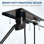 Cargo Box Garage Pulley System, Heavy Duty Overhead Hoist for Rooftop Cargo Boxes & Large Storage Totes, 200 Lb Capacity, Fits 10–14 ft Garage Ceilings, Adjustable Straps & Dual Fixed Mounts