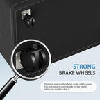 HomeHacks 75L Rolling Laundry Basket with Wheels, Collapsible & Waterproof Laundry Hamper, Mobile Clothes Hamper, Storage Laundry Bins with Handles for Laundry Room, Bedroom, Bathroom & Dorm, Black