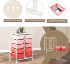 RELAX4LIFE Rolling Storage Cart with 10 Drawers - Craft Storage Cart with Lockable Wheels,Utility Cart, Art Cart Organizer for Crafting Storage, Studio, Office, Home, School Rolling Drawer Cart