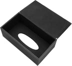 KINGFOM 3PCS/SET Desk Organizer Sets Leatherette Office Accessories Supplies Including Tissue Holder,Pencil Holder and Business Name Cards Stand Black
