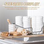 Yeaqee 3 Pcs Letter Tray Wire Paper Trays Stackable File Desk Organizer Metal File Paper Holder Basket for Desk Desktop Letter Storage for Office Home Classroom School (Black,14'' X 10'' X 3'')