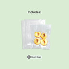 FoodSaver Precut Vacuum Sealer Bags for Airtight Food Storage and Sous Vide Cooking, BPA-Free, 1 Quart, 44 Count