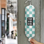 Plastic Bag Organizer, Blue And White Checkerboard Style Plastic Bag Storage,for Home Kitchen Travelling Camping Decor, use 1 Pack,Blue And White Checkerboard Pattern