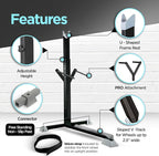 Bike Nook Pro & Vertical Storage Rack With Connector (2 Pack), The Original Vertical Bicycle Floor Stand for Garage, Indoor and Outdoor Storage, Perfect Bike Accessories for Small Spaces