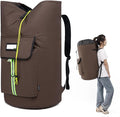 laundry bag backpack,extra-large heavy duty laundry bags,laundry backpack for college students,drawstring closure (Brown)
