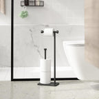 Umbra Cappa Toilet Paper Holder & Reserve, Black