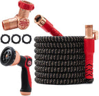 Pocket Hose 75 FT Copper Head Expandable Garden Hose with Pocket Pivot, No Tangles, AS SEEN ON TV, 360° Swivel, Tri-Tex Tubing, Force Field Jacket, Lead-Free, No-Kink, Anti-Burst w/APT