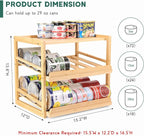 Can Organizer for Pantry, 3 Tiers Pantry Can Organizer Hold up to 72 3oz Cat Can, Rolling Can Storage Soda Dispenser Can Holders for Cabinet