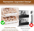 Egg Holder Countertop with 5 Dividers & Labels, 2 Tier Stackable Chicken Egg Baskets for Gathering Fresh Eggs, Egg Organizer for Countertop/Wall-Mounted, White