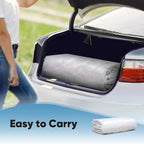 ADVANCE OUTDOOR 10x20 ft Carport Replacement Top Canopy Cover with Leg Cloth, Heavy-Duty Waterproof & UV Protected Car Garage Shelter Tent, Easy Installation with Ball Bungees, White, Roof Only